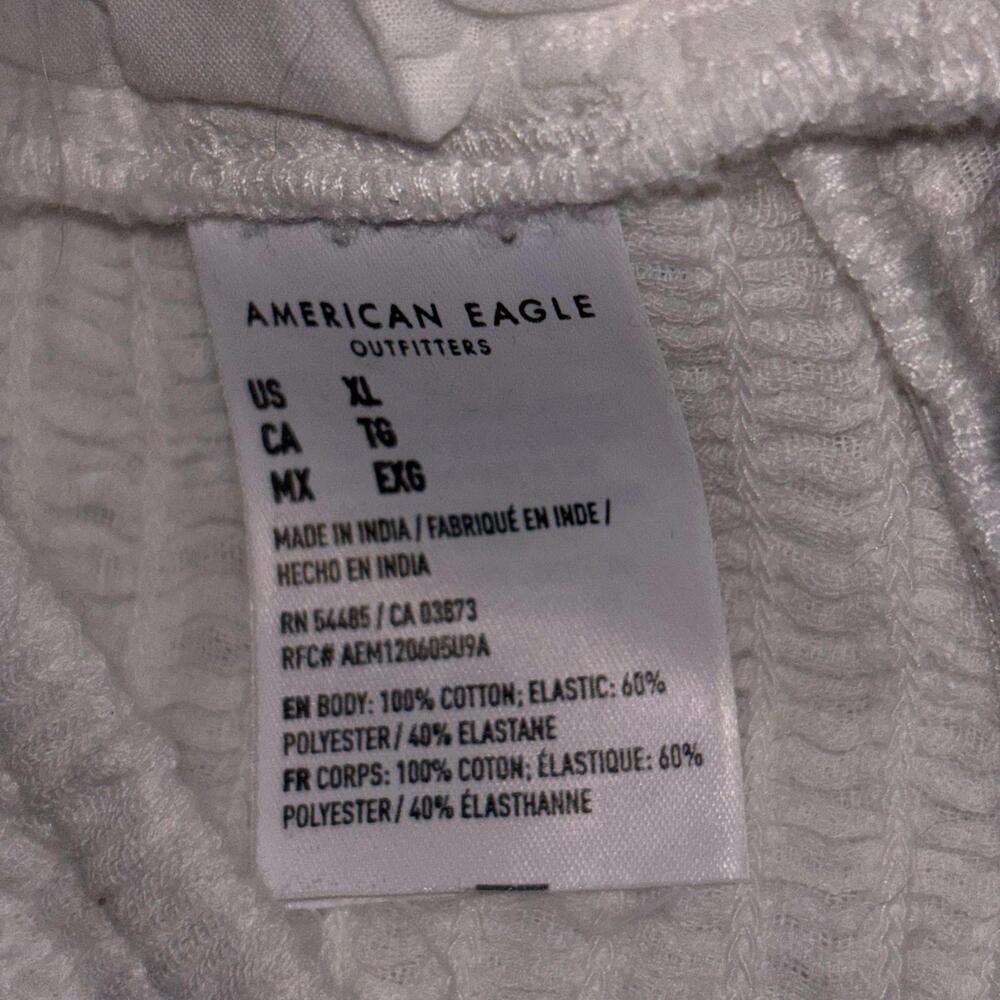 American eagle white swirl patterned smocked back… - image 4